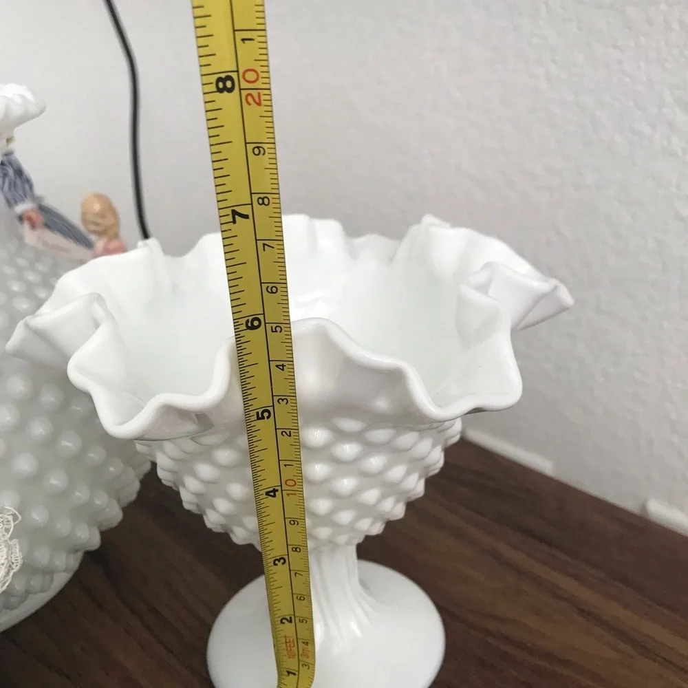🔻🔻🔻Vintage fenton glass hobnail compote pedestal candy dish - Picture 6 of 6